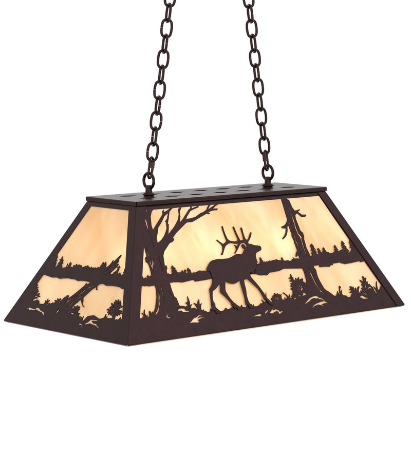 Meyda Tiffany 234167 Six Light Pendant, Mahogany Bronze