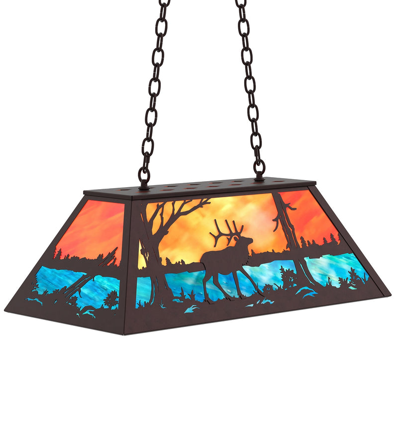 Meyda Tiffany 234168 Six Light Pendant, Mahogany Bronze