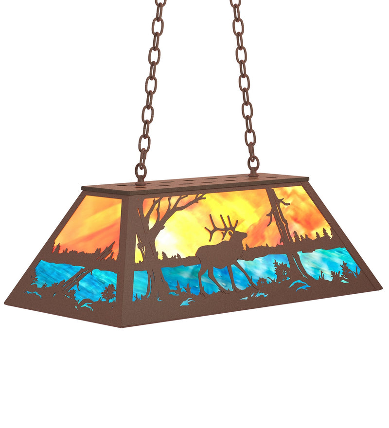 Meyda Tiffany 234175 Six Light Pendant, Cafe Noir
