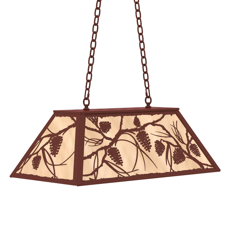 Meyda Tiffany 234364 Six Light Pendant, Rust