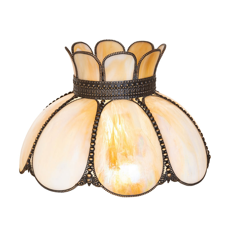 Meyda Tiffany 281433 Shade, Craftsman Brown Highlighted
