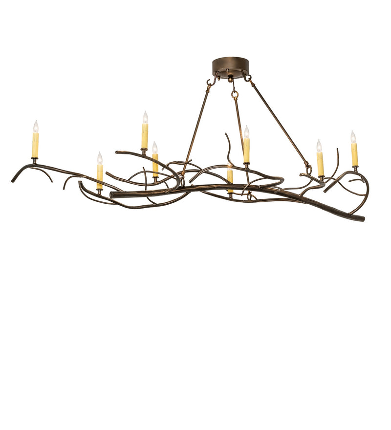 Meyda Tiffany 281616 Eight Light Chandelier, Antique Copper