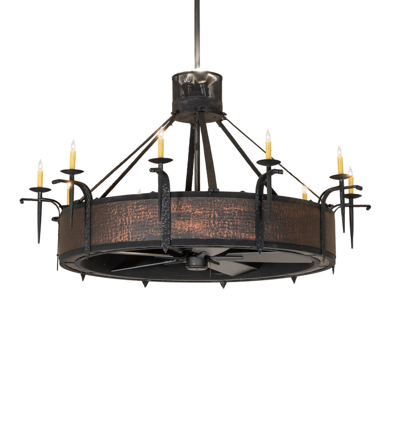 Meyda Tiffany 282948 13 Light Chandel-Air, Costello Black & Blackened Copper