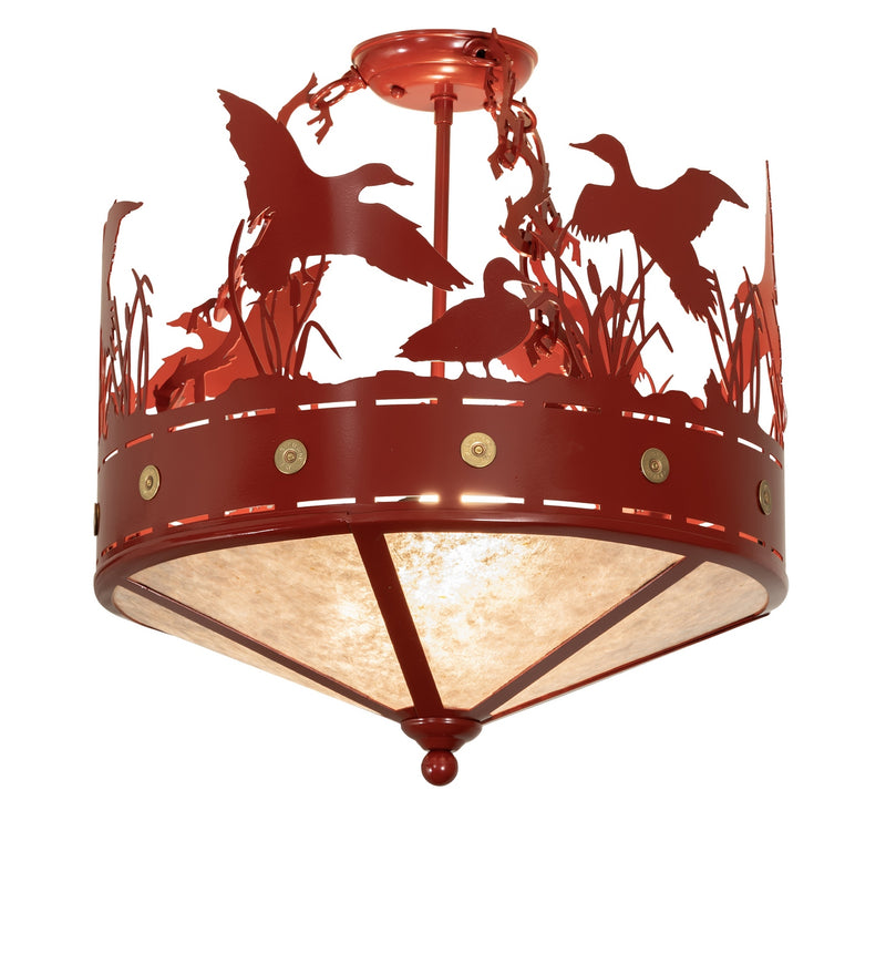 Meyda Tiffany 284119 Two Light Pendant, Brown Red