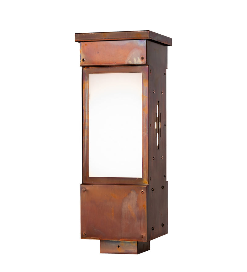 Meyda Tiffany 285185 One Light Post Mount, Vintage Copper