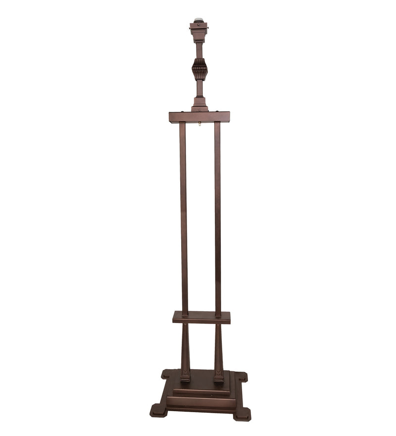 Meyda Tiffany 285268 One Light Torchiere, Mahogany Bronze