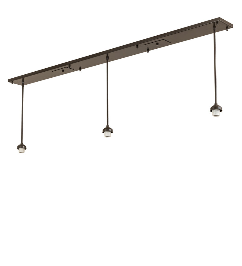 Meyda Tiffany 285683 Three Light Island Pendant Hardware, Timeless Bronze