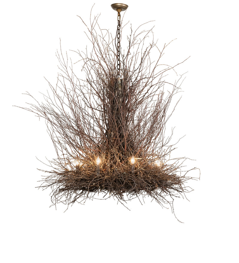 Meyda Tiffany 286116 Eight Light Chandelier, Antique Copper
