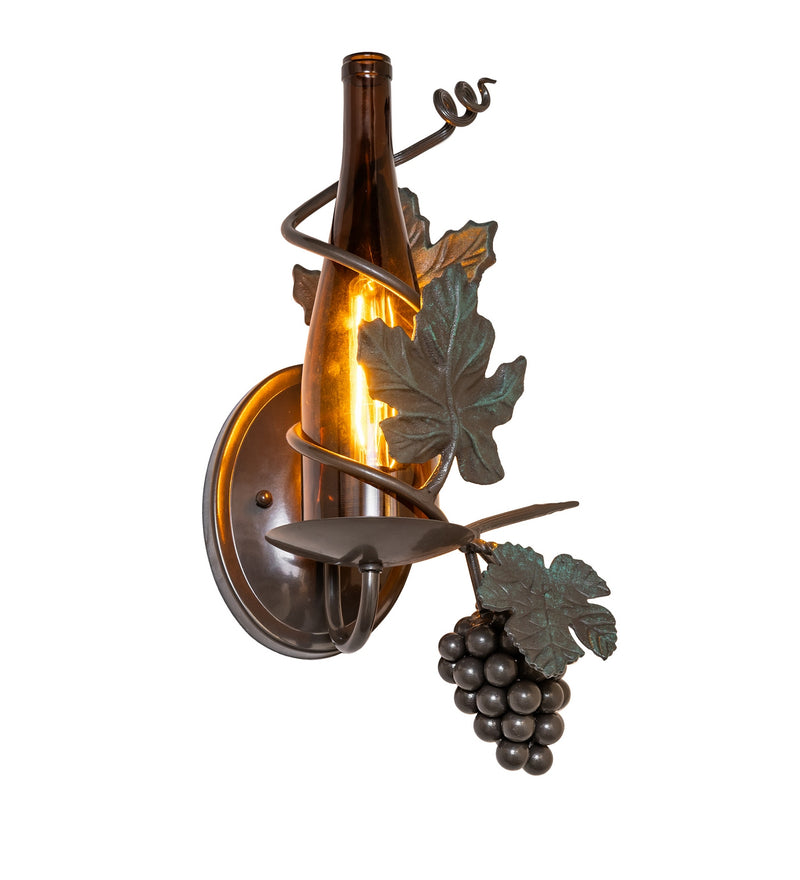 Meyda Tiffany 286186 One Light Wall Sconce, Exterior Oil Rubbed Bronze
