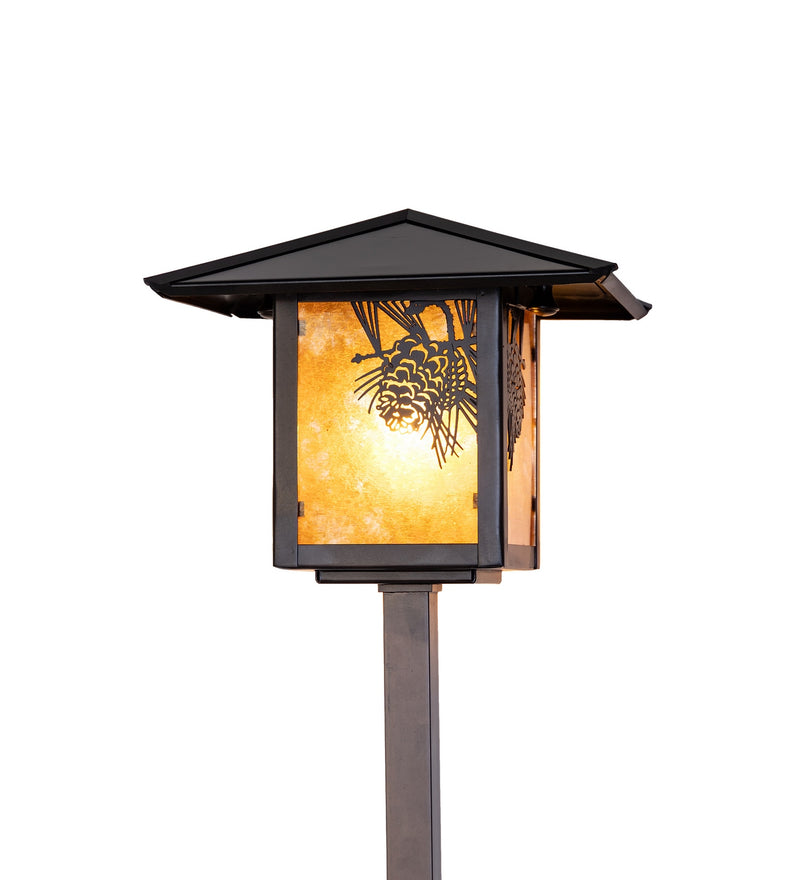 Meyda Tiffany 286327 One Light Landscape Fixture, Craftsman Brown