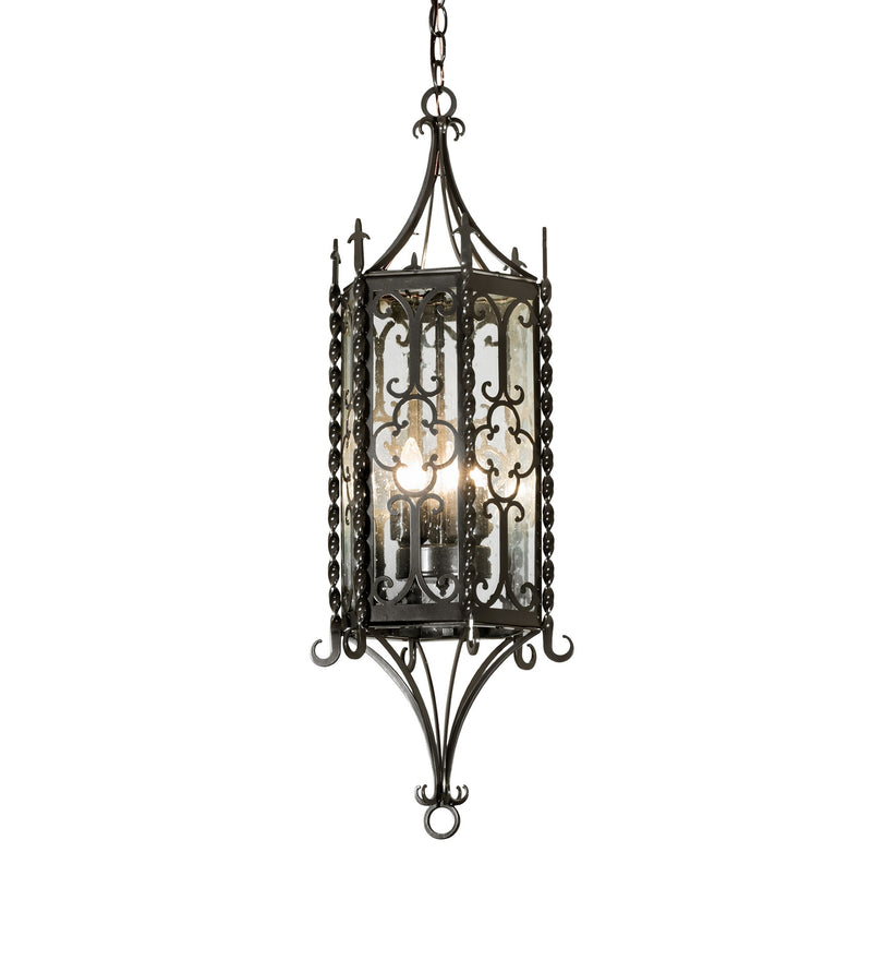 Meyda Tiffany 286715 Three Light Pendant, Exterior Oil Rubbed Bronze