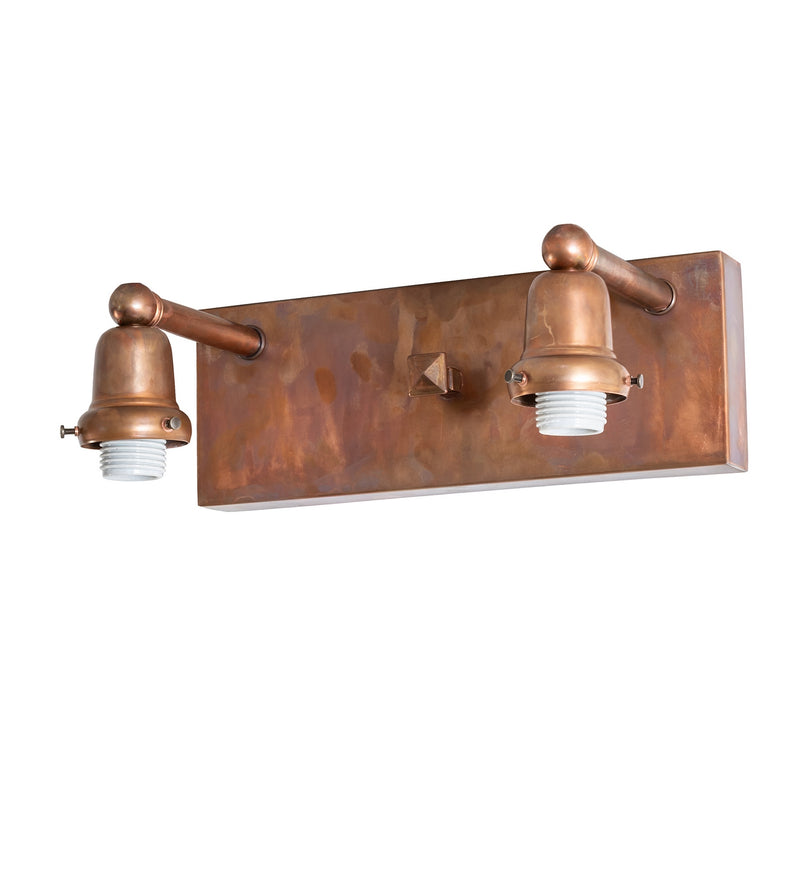 Meyda Tiffany 51802 Two Light Wall Sconce Hardware, Vintage Copper