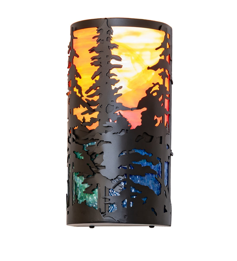 Meyda Tiffany 287049 One Light Wall Sconce, Solar Black