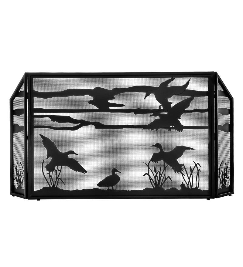 Meyda Tiffany 287299 Fireplace Screen, Solar Black