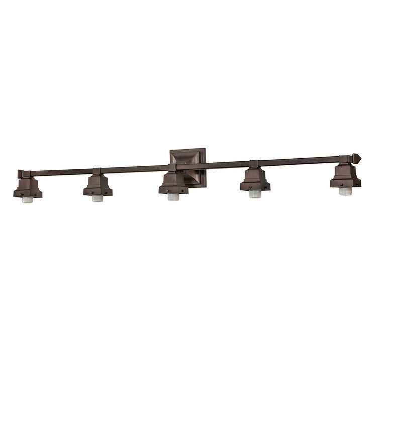 Meyda Tiffany 287471 Five Light Vanity Hardware, Mahogany Bronze