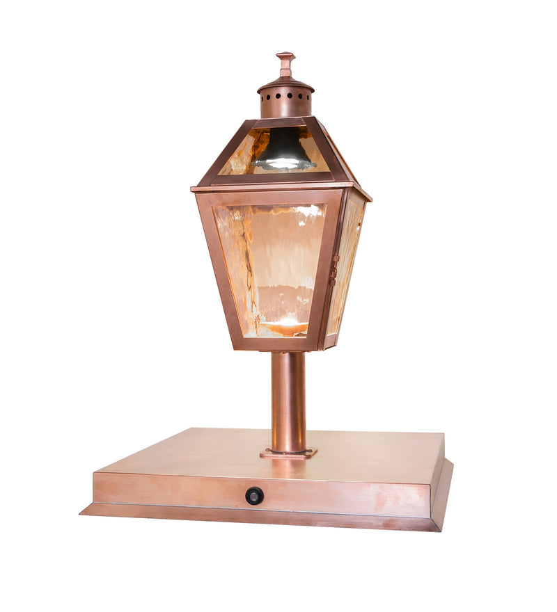 Meyda Tiffany 288074 LED Pier Mount, Raw Copper/Clear Gloss