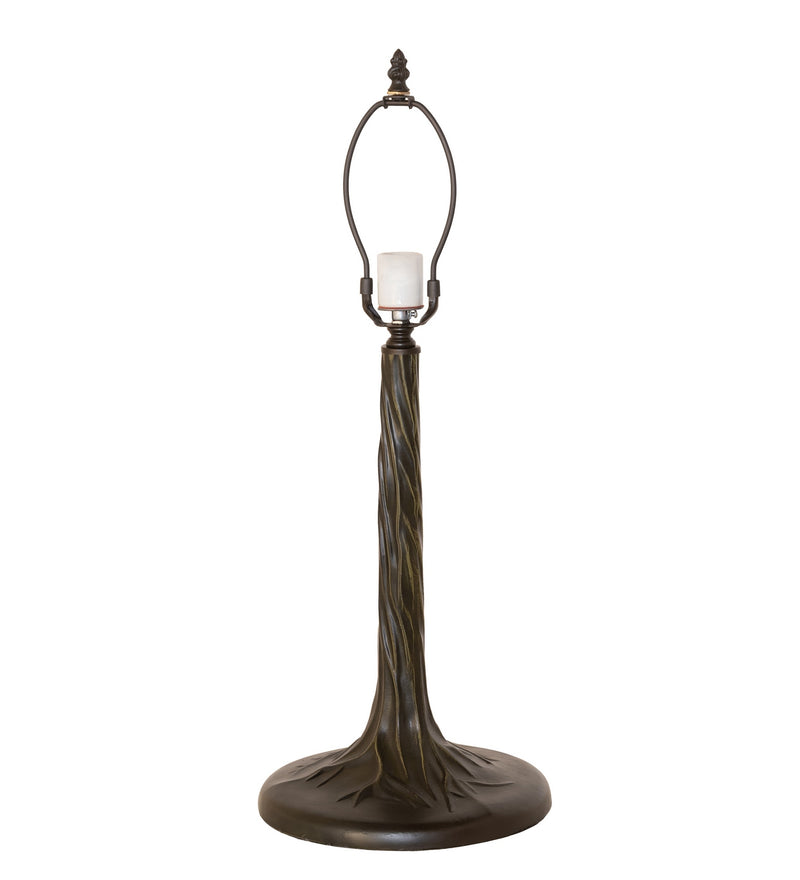 Meyda Tiffany 289486 One Light Table Base, Mahogany Bronze