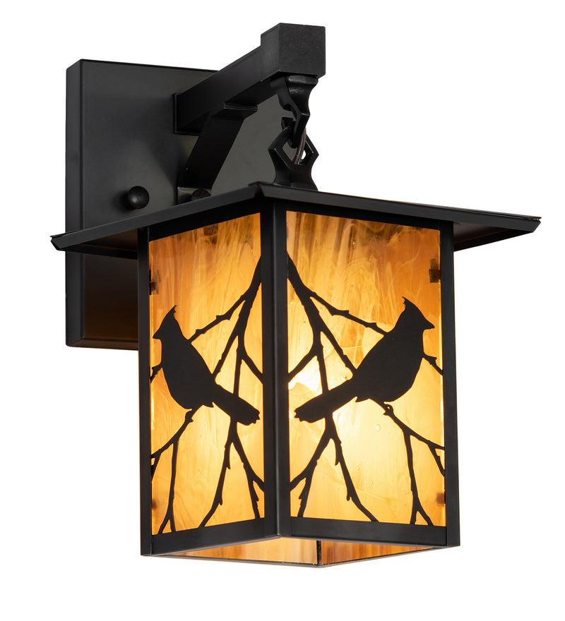 Meyda Tiffany 291167 One Light Wall Sconce, Craftsman Brown