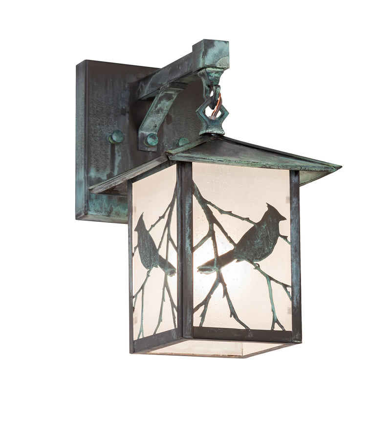 Meyda Tiffany 291181 One Light Wall Sconce, Verdigris