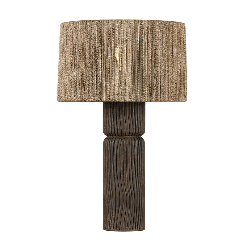 Troy Lighting PTL1427-PBR/CSK One Light Table Lamp, Patina Brass