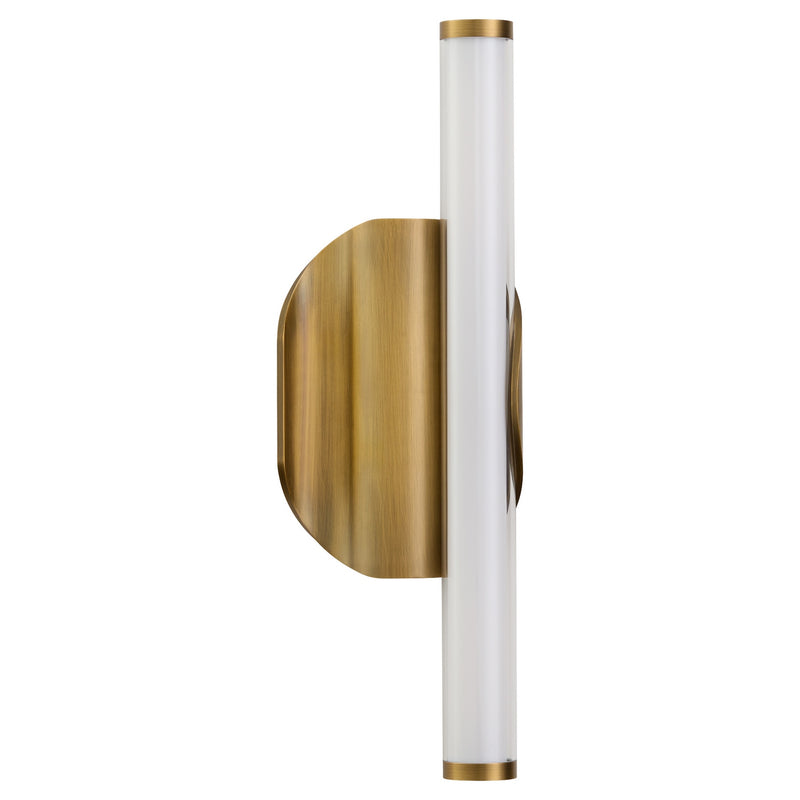Quorum 3-57-56 LED Wall Sconce, Brushed Brass