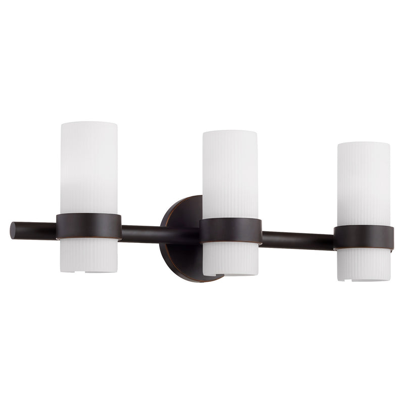 Quorum 5169-3-36 Three Light Vanity, Bronze