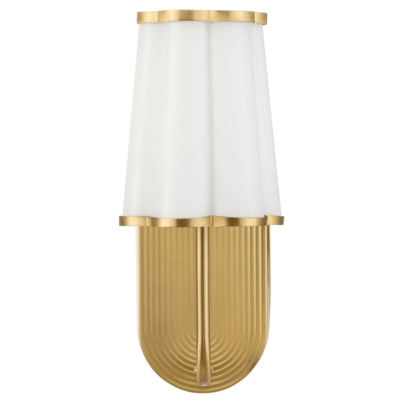 Quorum 5229-1-80 One Light Wall Mount, Aged Brass