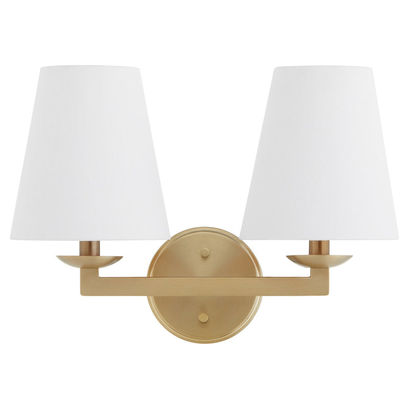 Quorum 5562-2-80 Wall Mount, Aged Brass