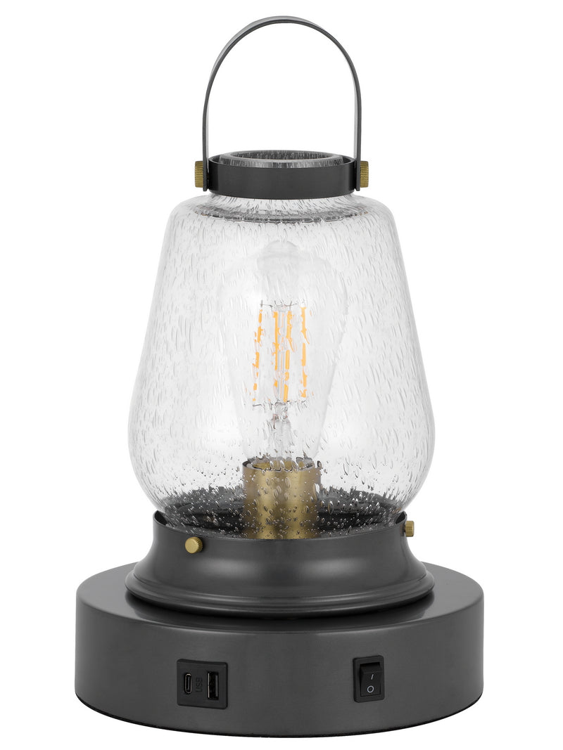 Cal Lighting BO-3218AC One Light Accent Lamp, Dark Bronze