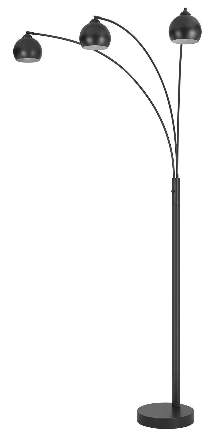 Cal Lighting BO-3236-3-GR Three Light Floor Lamp, Charcoal Grey
