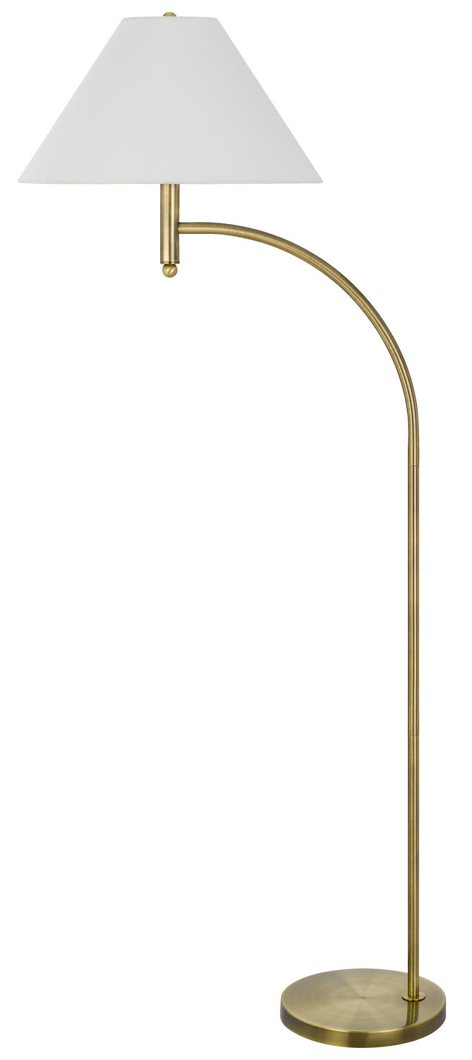Cal Lighting BO-3242FL-AB One Light Floor Lamp, Antique Brass