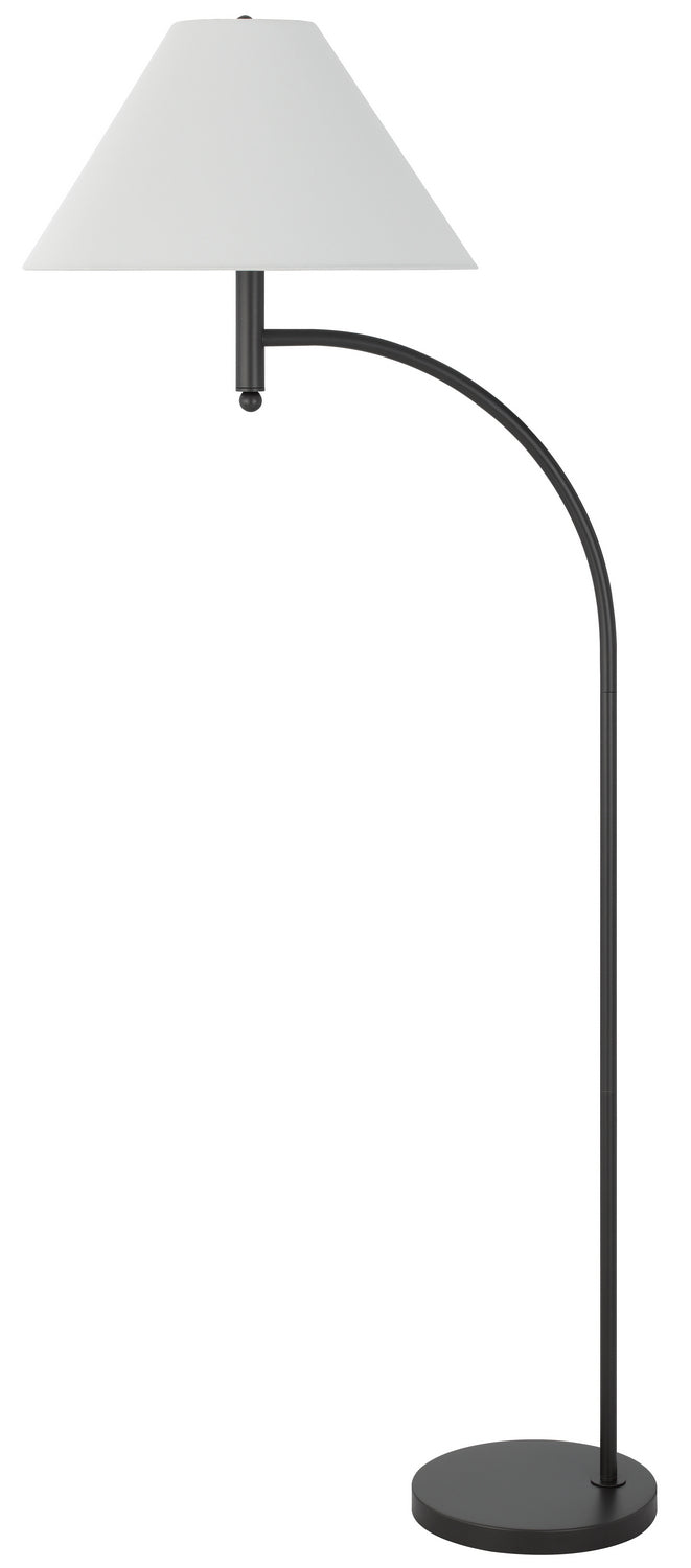 Cal Lighting BO-3242FL-GR One Light Floor Lamp, Charcoal Grey
