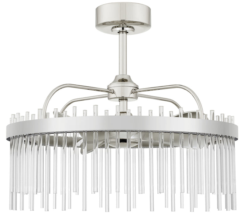 Cal Lighting CF-1007 LED Fandelier, Chrome