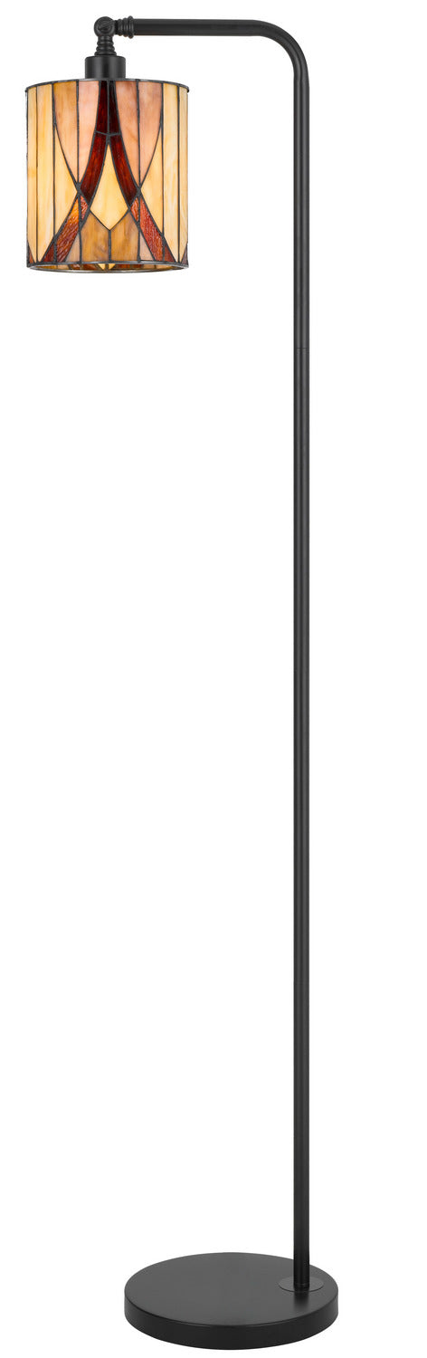 Cal Lighting EC-1001FL One Light Floor Lamp, Bk