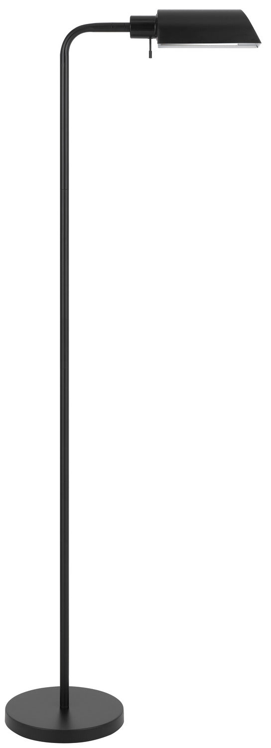 Cal Lighting EC-1003FL One Light Floor Lamp, Bk