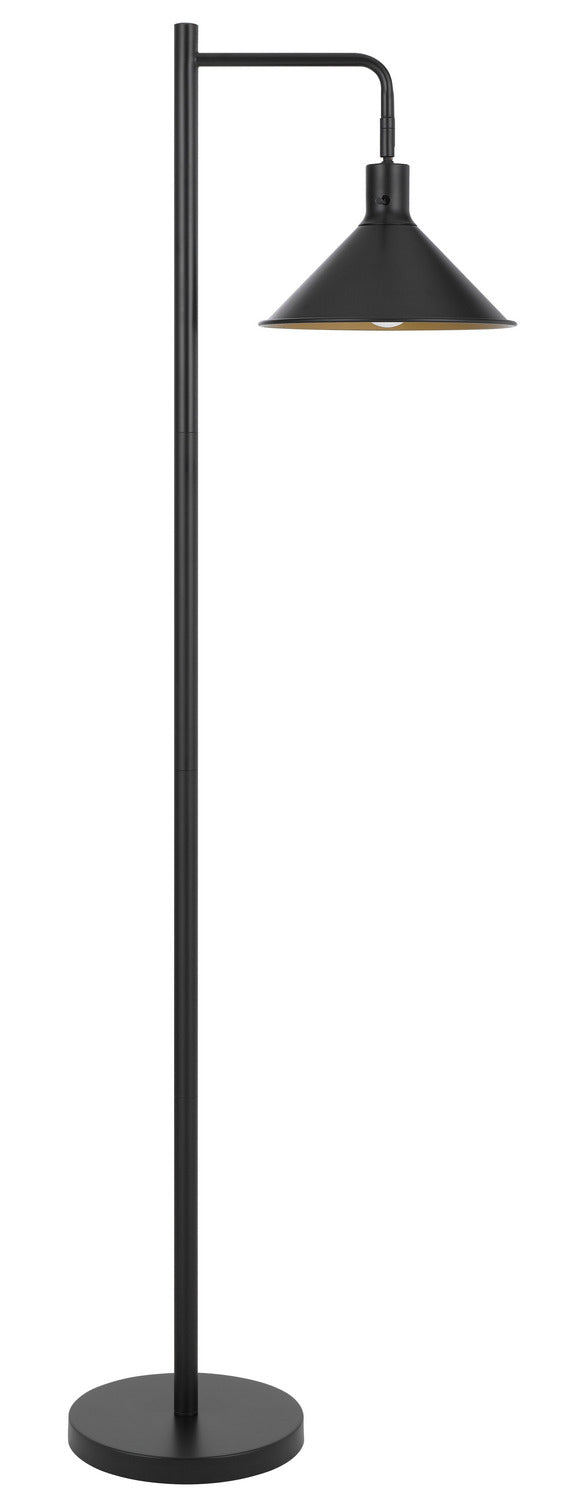 Cal Lighting EC-1004FL One Light Floor Lamp, Bk