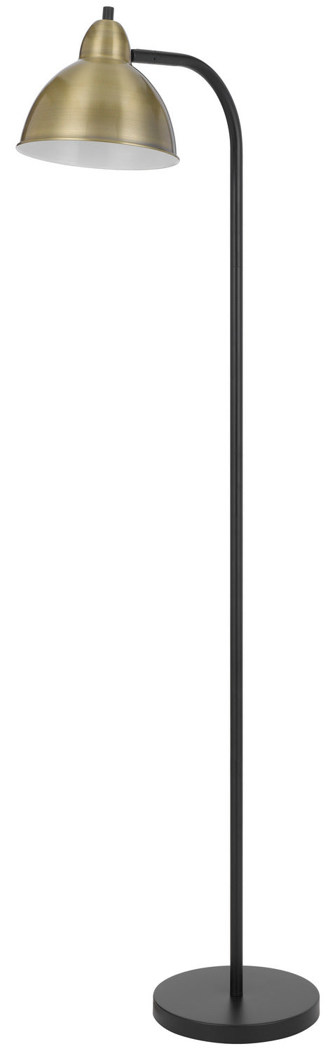 Cal Lighting EC-1008FL One Light Floor Lamp, Bk/Ab