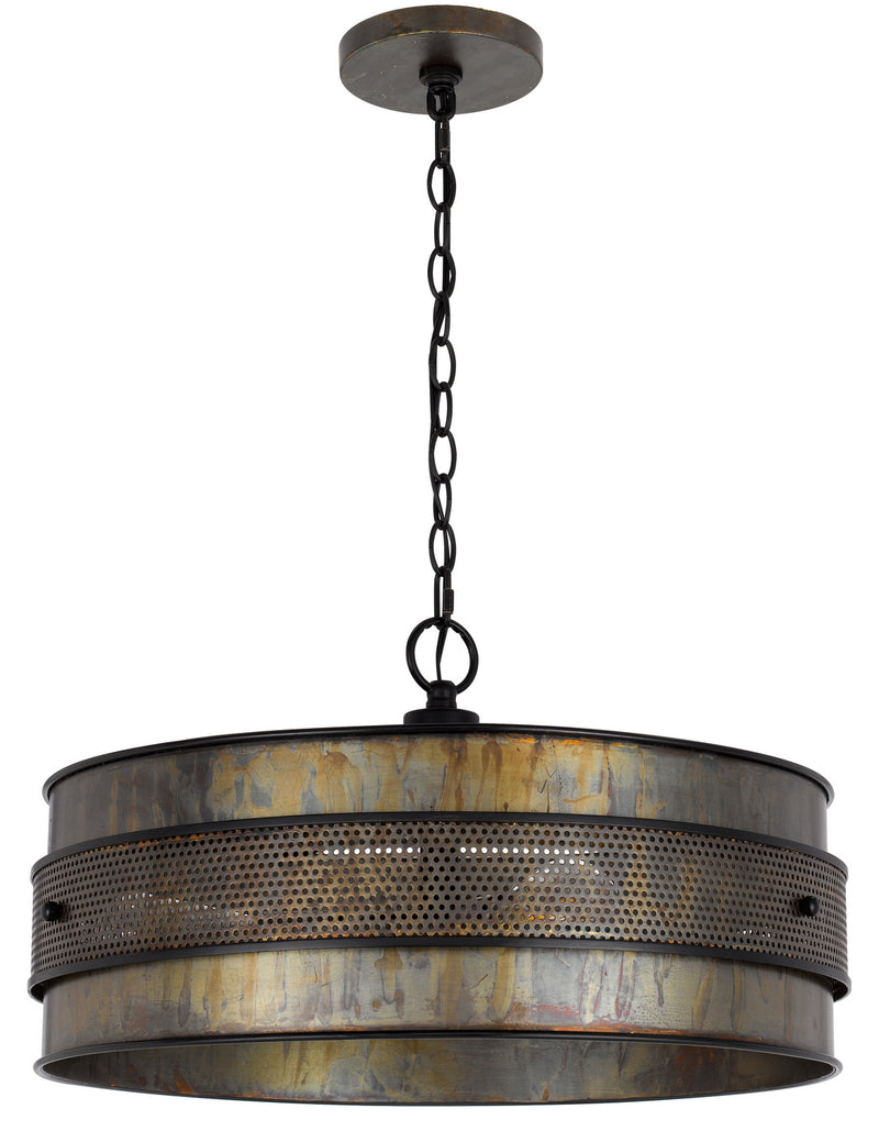 Cal Lighting FX-3822-3 Three Light Chandelier, Aged Bronze