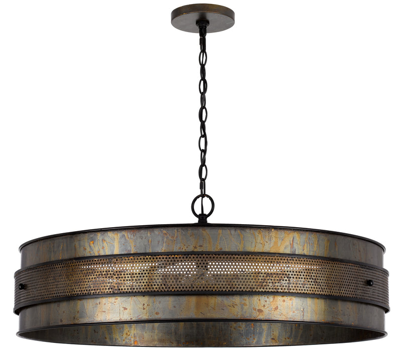 Cal Lighting FX-3822-5 Five Light Chandelier, Aged Bronze