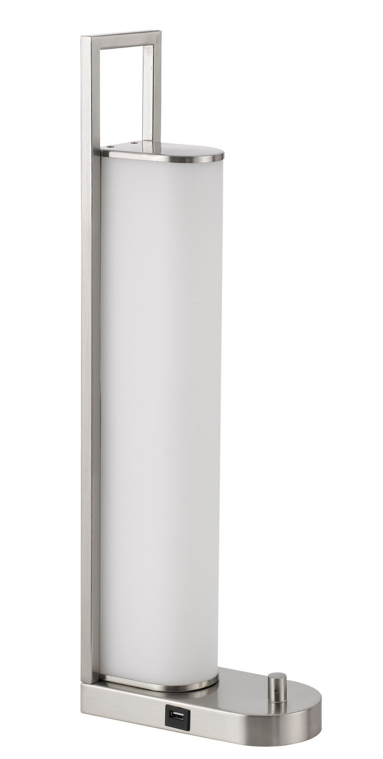 Cal Lighting LA-8032DK-1 LED Table Lamp, Brushed Steel