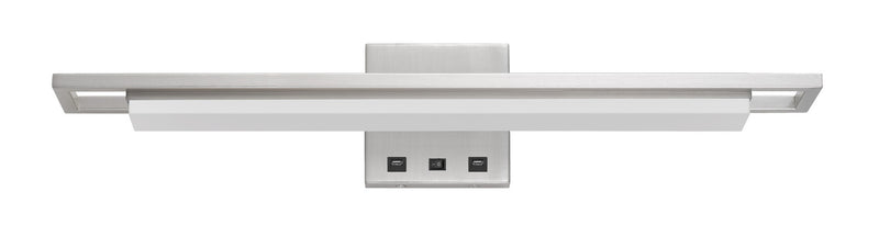 Cal Lighting LA-8044 LED Wall Sconce, Brushed Steel