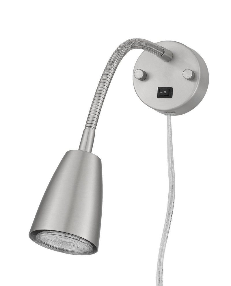 Cal Lighting LA-8047 LED Wall Lamp, Brushed Steel