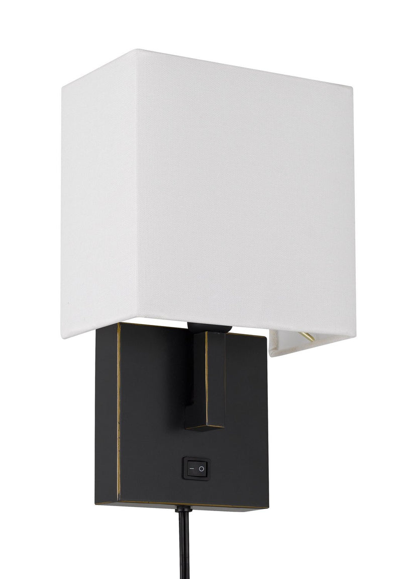 Cal Lighting LA-8048WL-1 One Light Wall Lamp, Dark Bronze