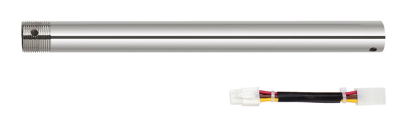 Cal Lighting CF-1001-ROD-12 Extension Rod, Brushed Steel
