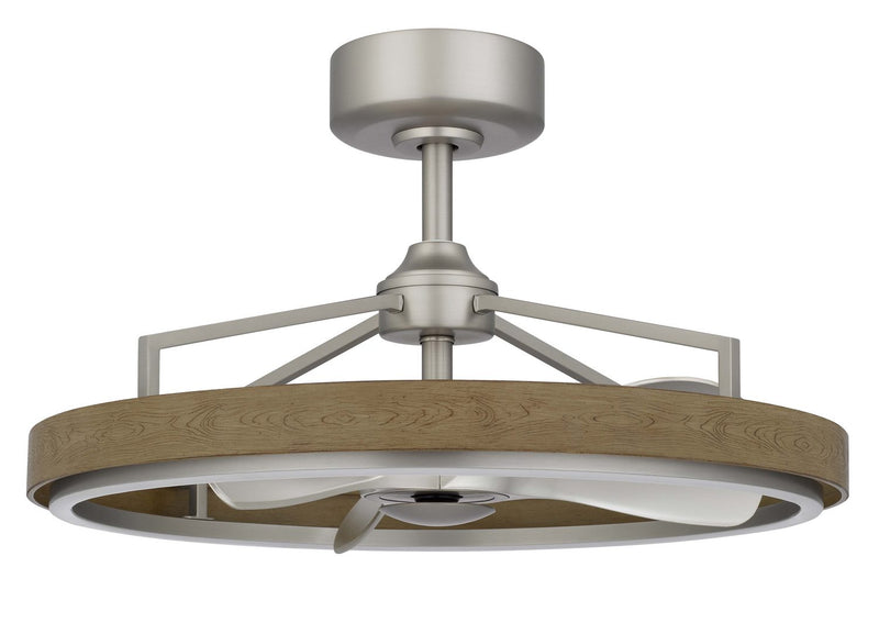 Cal Lighting CF-1002 Ceiling Fan, Brushed Steel