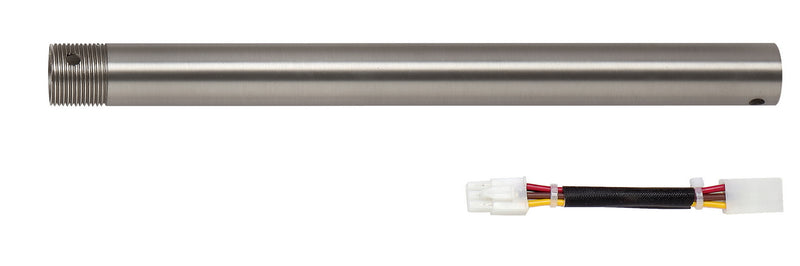Cal Lighting CF-1002-ROD-12 Extension Rod, Brushed Steel