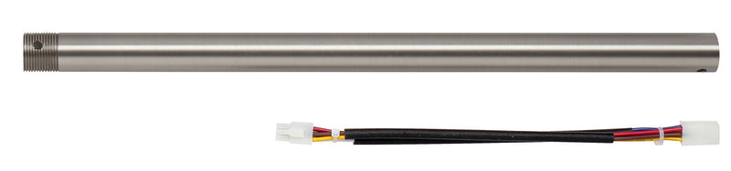 Cal Lighting CF-1002-ROD-18 Extension Rod, Brushed Steel