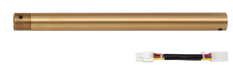 Cal Lighting CF-1003-ROD-12 Extension Rod, Antique Brass/Black
