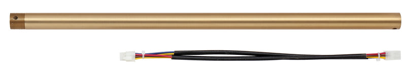 Cal Lighting CF-1003-ROD-24 Extension Rod, Antique Brass/Black