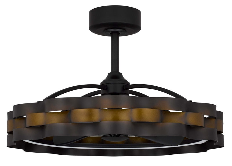 Cal Lighting CF-1004 Ceiling Fan, Dark Bronze